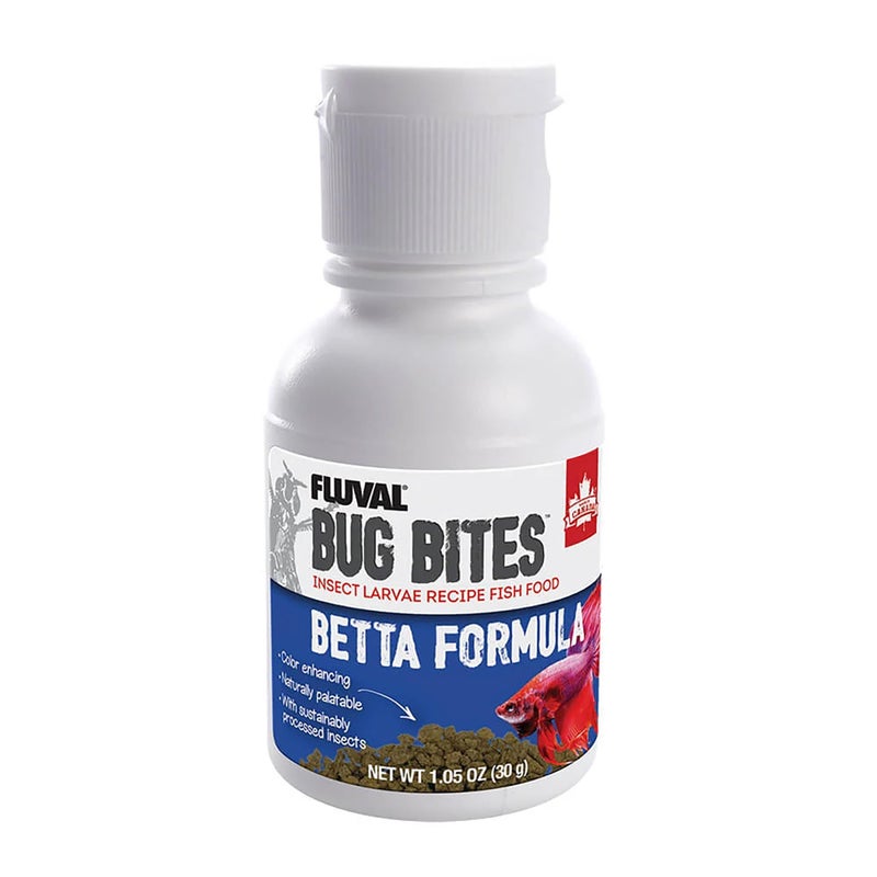 Fluval Bug Bites Betta Fish Food, Granules for Small to Medium Sized Fish, 1.05 Oz. - Image 1